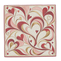 Hearts in Motion — 100% Mulberry Silk Scarf (90 x 90)
