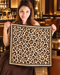 Leopard Luxe Silk Bandana | 100% Silk Leopard Print Bandana