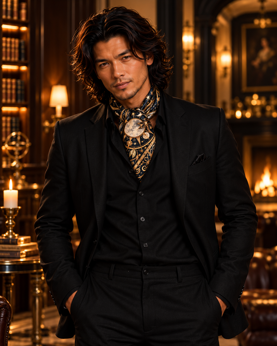 The Midnight Séance Silk Scarf — Limited Edition Halloween Collection