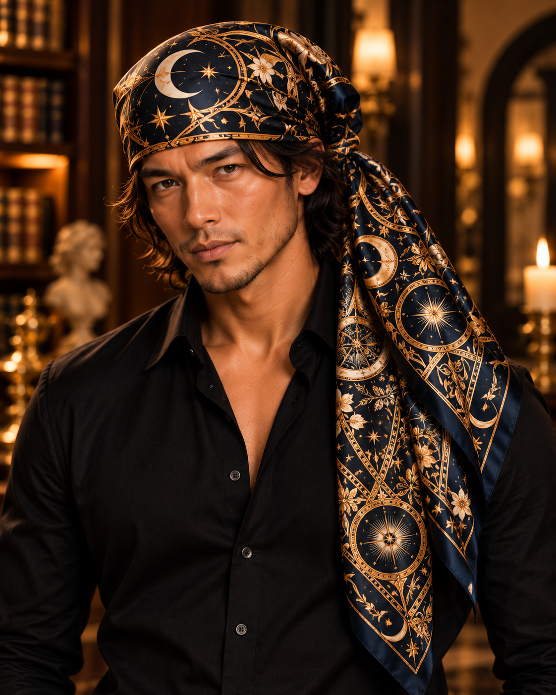 The Midnight Séance Silk Scarf — Limited Edition Halloween Collection