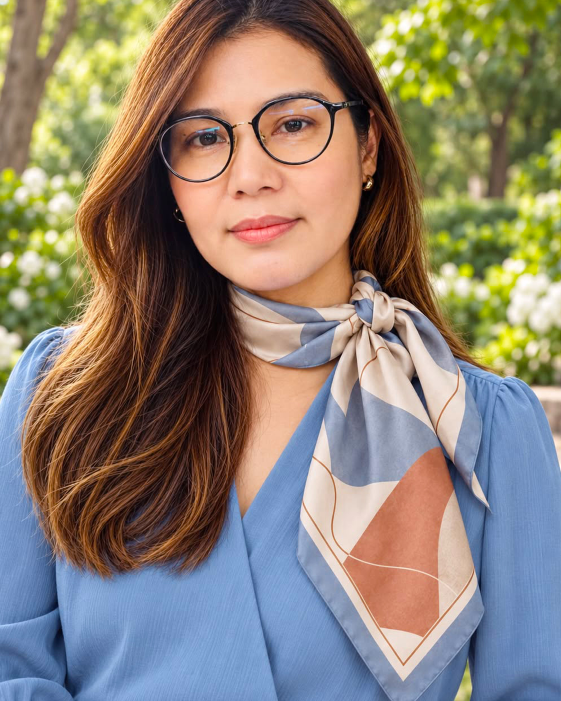 Modern Harmony Silk Scarf